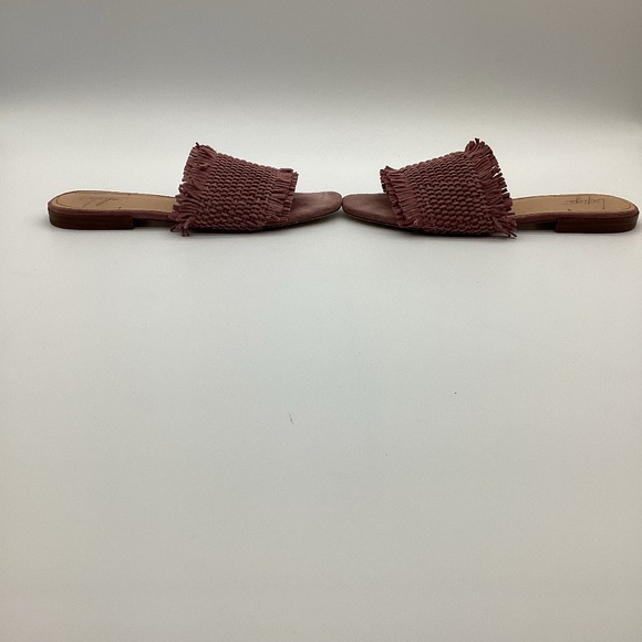 2109. Latigo Mauve Fringe Basket Weave Slide GUC - Picture 5 of 6